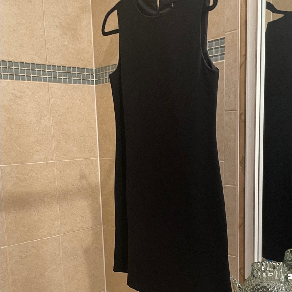 Theory Elegant Black Mini Dress Mermaid Bottom